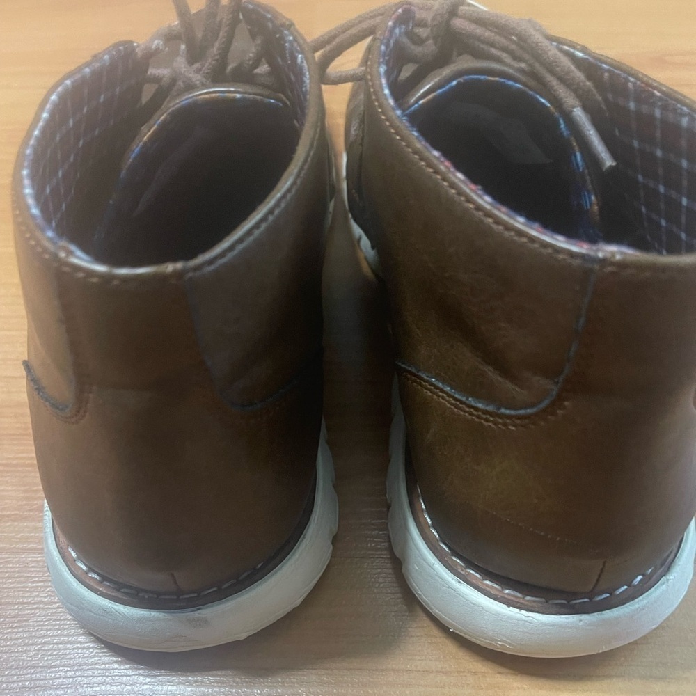 Ben Sherman Mens Preston Hi Top Casual Shoes • Size 10.5 Brown • Oxford Sneakers - Picture 5 of 8